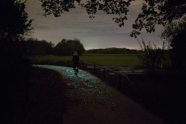 portalraizes.com - Holanda cria ciclovia que brilha no escuro inspirada na arte de Van Gogh