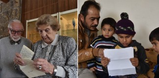 Ex-refugiados escrevem cartas de esperança a crianças sírias
