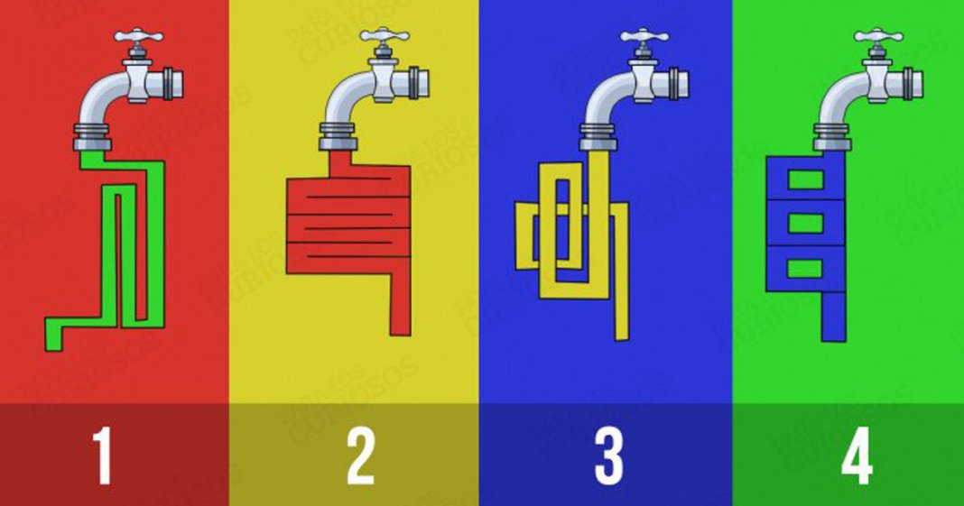 Por qual cano a água sairia mais rápido? Sua resposta define que gênio você é