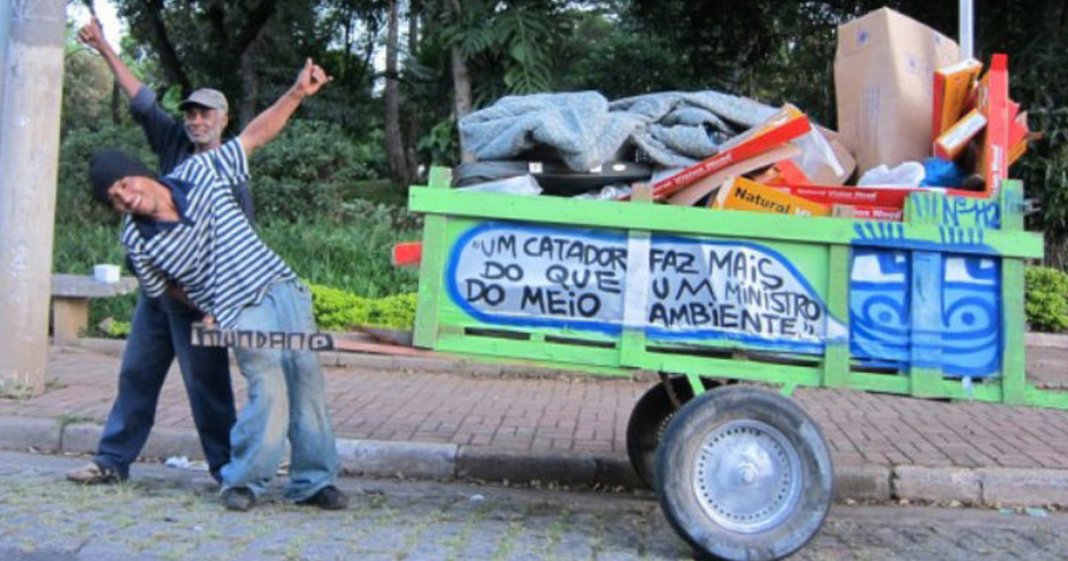 Catadores são responsáveis por 90% do lixo reciclado no Brasil