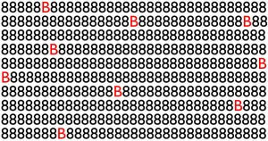 portalraizes.com - Aposto que você não acerta quantas letras B estão escondidas na imagem! Seja o primeiro