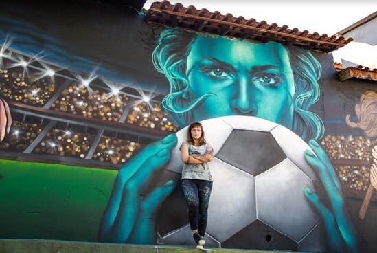 portalraizes.com - Grafiteiras pintaram as ruas de São Paulo para a Copa do Mundo feminina