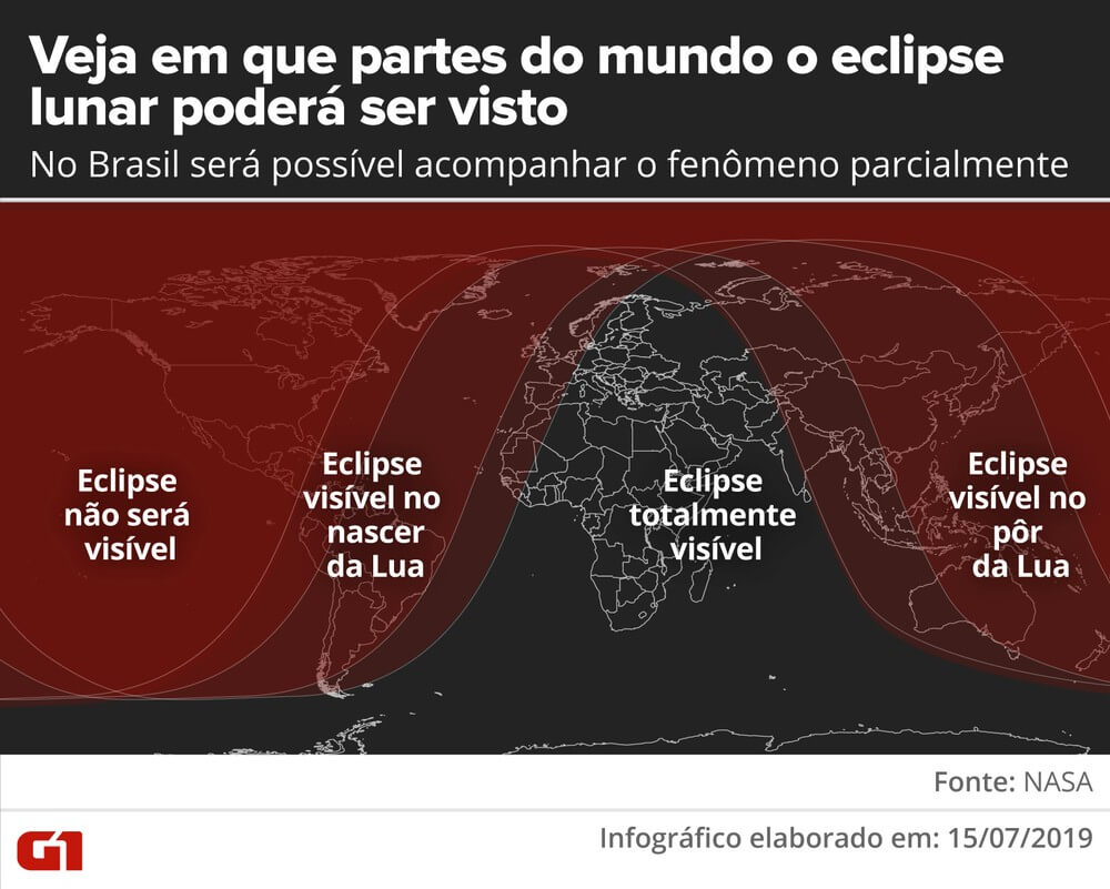 portalraizes.com - Eclipse lunar parcial desta terça será visível em todo o país