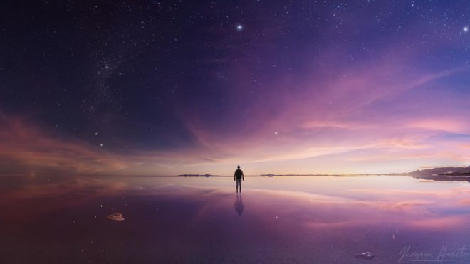 portalraizes.com - A espetacular imagem da Via Láctea refletida em deserto de sal que ganhou homenagem da Nasa