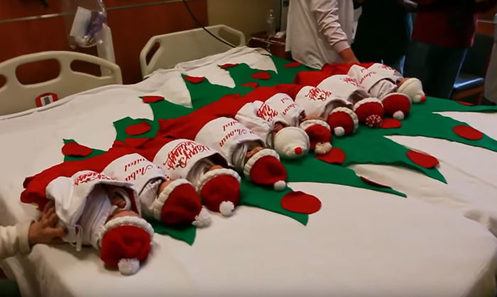 portalraizes.com - Hospital libera recém-nascidos para casa em meias de Natal