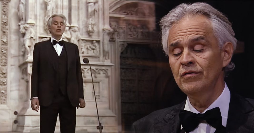 A emocionante apresentação de Andrea Bocelli na Catedral de Milão