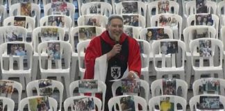 Padre Marcelo Rossi homenageia profissionais da saúde em missa vazia