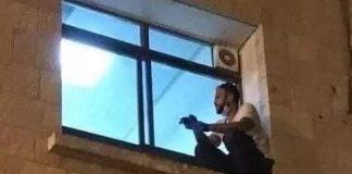 Filho escala parede do hospital até janela e se despede da mãe internada por coronavírus