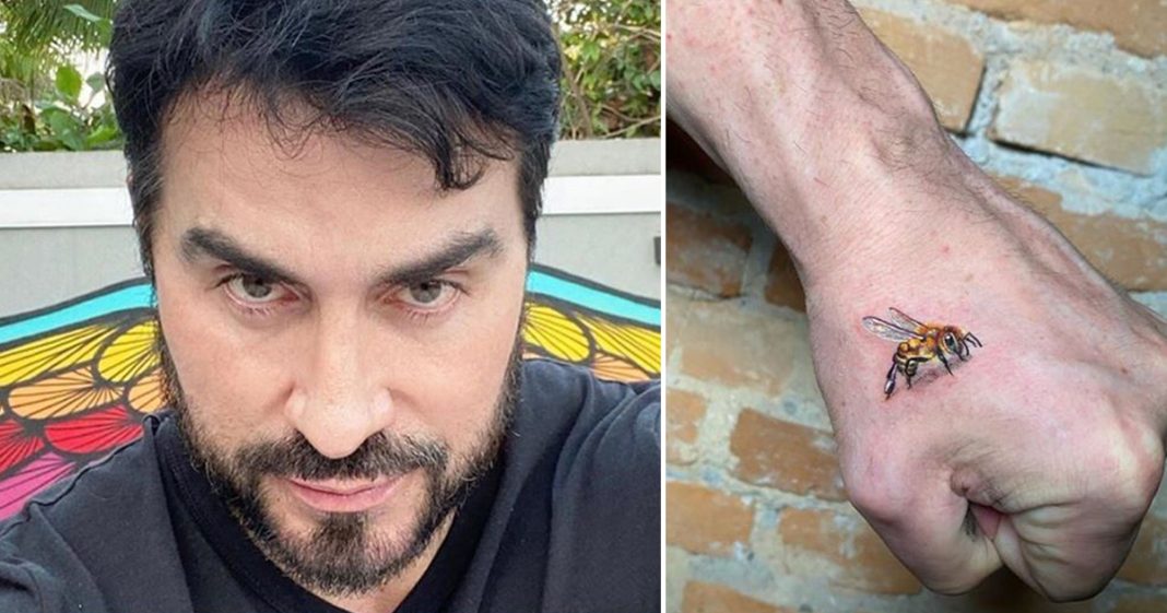 Padre Fábio de Melo revela tatuagem e surpreende fiéis