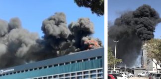 Incêndio em hospital de Brasília faz pacientes serem retirados às pressas