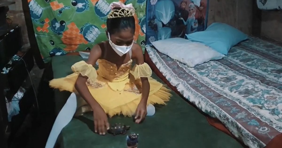 portalraizes.com - Ela tem 9 anos e sonha em ser dançarina profissional para ajudar a família