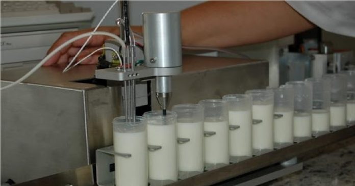 leite de laboratório