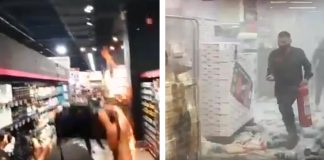 Manifestantes ateiam fogo em loja do Carrefour em São Paulo (vídeo)
