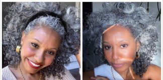 Influenciadora de 42 anos inspira mulheres a assumirem seus grisalhos