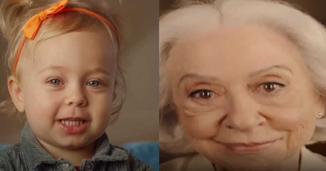 Lindo! Fernanda Montenegro se emociona com Alice em comercial