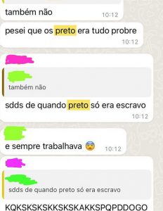 portalraizes.com - "Saudades de quando preto só era escravo": aluno é vítima de racismo em grupo da escola