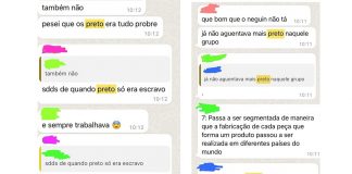 “Saudades de quando preto só era escravo”: aluno é vítima de racismo em grupo da escola