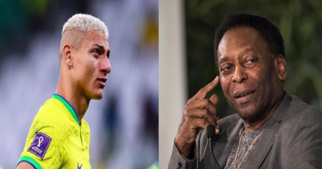 Pelé escreve para Richarlison: “Apenas continue e nunca mude”